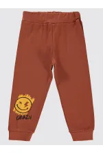Boys Tracksuit Bottoms 2-5 Years Old Dark Copper - Pack