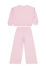 Kız Çocuk Eşofman Takımı 2-5 Yaş Pudra - Paket