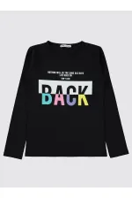 Sweat-shirt noir pour fille de 10 à 13 ans - Emballage