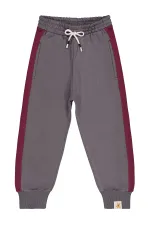 Bas de survêtement garçon 6-9 ans bordeaux - Lot