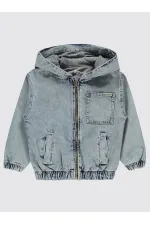 Kız Çocuk Ceket 2-5 Yaş Açık Mavi - Paket