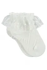 Ecru Girls' Ankle Socks - Pack Ecru Girls' Ankle Socks - Pack