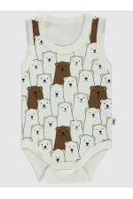 Bebek Çıtçıtlı Badi 0-24 Ay Ekru - Paket