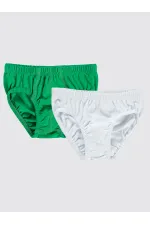 Culottes vertes et blanches pour garçon - Emballage