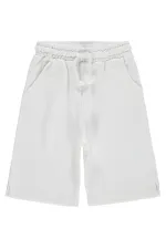 Pantalon Capri pour filles, 6-9 ans, blanc cassé - Emballage