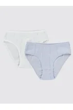 Girl Panties 2-9 Years White-Lilac - Package