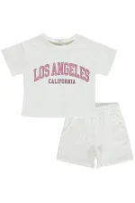 Girls' Team Set 2-5 Years Old, Off-White - Package