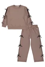 Girls' Tracksuit Set, Ages 6-9, Mink - Pack