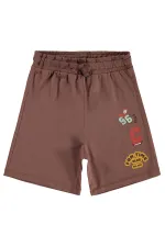 Pantalon Capri garçon, 2-5 ans, marron clair - Lot