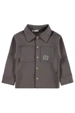 Erkek Çocuk Gömlek 2-5 Yaş Koyu Kahve - Paket
