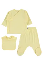 Baby Bodysuit Sets 0-24 Months Light Yellow - Package