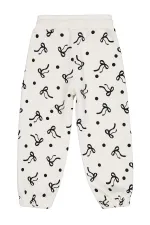 Bas de survêtement fille écru 2-5 ans - Emballage