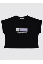 Girls T-Shirt 6-9 Years Old Black - Pack