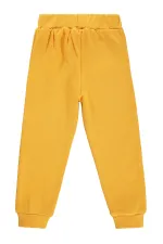 Boy's Tracksuit Bottoms 2-5 Years Mustard - Pack