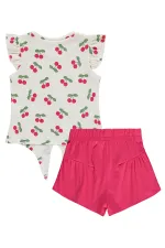 Kız Çocuk Takım 6-9 Yaş Ekru - Paket