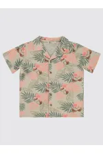 Chemise garçon beige 10-13 ans - Emballage