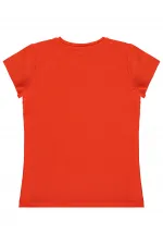 Girls' T-Shirt, Ages 6-9, Dark Orange - Pack