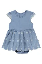 Combinaison et robe bébé 0-24 mois bleues - Ensemble