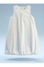 Combinaison et robe pour filles, 6-9 ans, blanc cassé - Emballage
