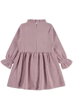 Kız Çocuk Jile ve Elbise 2-5 Yaş Açık Gül Kurusu - Paket