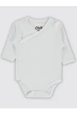 Body bébé à boutons-pression blanc 0-24 mois - Lot