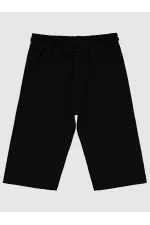 Kız Çocuk Kapri 6-9 Yaş Siyah - Paket