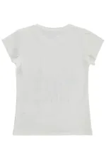 Kız Çocuk Tişört Km 6-9 Yaş Kırık Beyaz - Paket