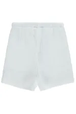 Kız Çocuk Şort 2-5 Yaş Kırık Beyaz - Paket