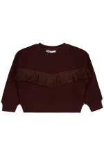 Sweat-shirt marron pour fille de 2 à 5 ans - Emballage