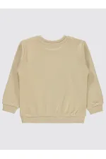 Kız Çocuk Sweatshirt 2-5 Yaş Yulaf Sütü - Paket