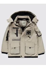 Erkek Çocuk Mont 10-13 Yaş Bej - Paket