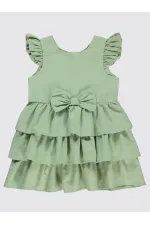 Girl's Vest and Dress Ages 2-5, Almond Green - Package