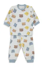 Ensemble pyjama bébé 0-24 mois bleu ciel - Emballage