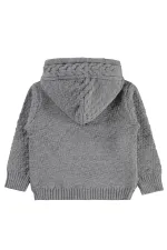 Gilet pour fille, 6-9 ans, gris chiné - Lot