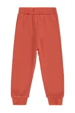 Pantalon de survêtement garçon, KM 2-5 ans, orange foncé - Lot