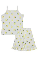 Ensemble pyjama fille, 6-9 ans, blanc cassé - Emballage