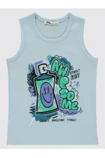 Lot de T-shirts bleu glacier pour garçons de 2 à 5 ans