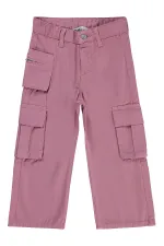 Kız Çocuk Pantolon 2-5 Yaş Gül Kurusu - Paket