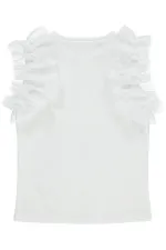 Kız Çocuk Tişört 6-9 Yaş Kırık Beyaz - Paket