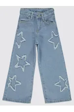 Kız Pantolonu 2-5 Yaş Açık Mavi - Paket Civil