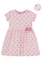 Kız Çocuk Jile ve Elbise 2-5 Yaş Pudra - Paket