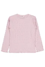 Kız Çocuk Sweatshirt 6-9 Yaş Açık Gül Kurusu - Paket