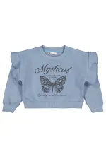 Kız Çocuk Sweatshirt 2-5 Yaş Mavi - Paket