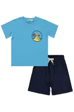 Erkek Çocuk Takım 2-5 Yaş Buz Mavi - Paket