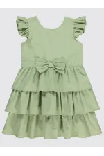 Ensemble gilet et robe pour fille de 6 à 9 ans, vert amande - Emballage