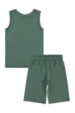 Boys Suit 6-9 Years Old Dark Khaki - Package