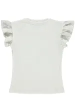 Kız Çocuk Tişört 6-9 Yaş Ekru - Paket