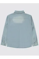 Chemise garçon 10-13 ans bleu clair - Emballage