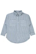 T-shirt bleu pour fille de 6 à 9 ans - Emballage