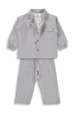 Erkek Çocuk Takım 2-5 Yaş Gri - Paket